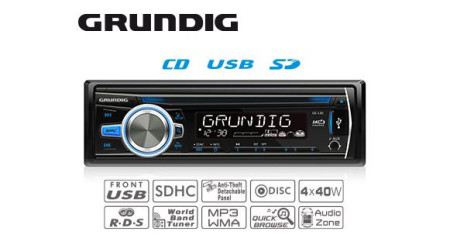 GRUNDIG GE-130 CD-AUTOSOITIN USB 12V 2DB9004-GE130