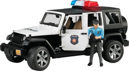 Maasturi  Rubicon poliisiajoneuvo + poliisihahmo, Bruder