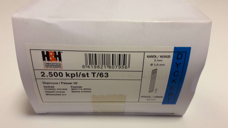 dyckert naula 20° 1,6 / 63 mm T63