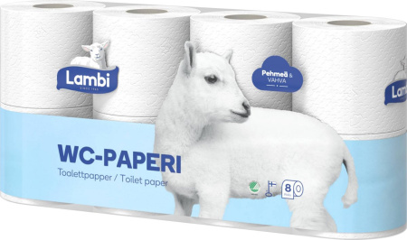 WC-PAPERI LAMBI3-KERT. 8 RLL/PAK