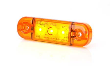 LED-ÄÄRIVALO 84X24X10 SLIM 3-LED KELTAINEN 9-36V IP68 P10