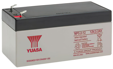AKKU YUASA SULJETTU 12V/3,2AH 134X67X64