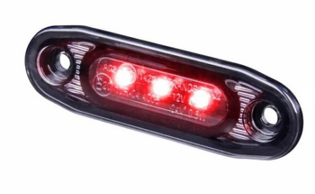 SLD DARK KNIGHT ULTRA SLIM LYHYT ÄÄRIVALO KIRKAS/SAVULINS, PUNAI