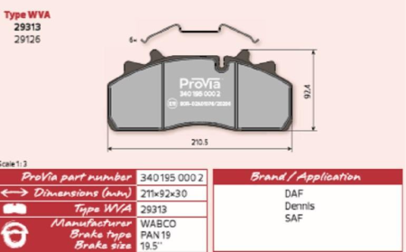Provia Jarrupala WVA 29313/3057008000/