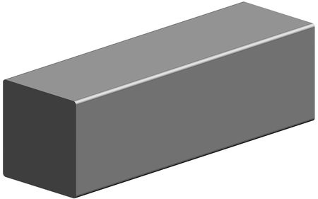 NELIÖTANKO 6X6X2000MM TERÄS