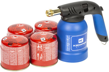 NESTEKAASUPOLTIN + 4X KAASU 190G PIEZO SYT.
