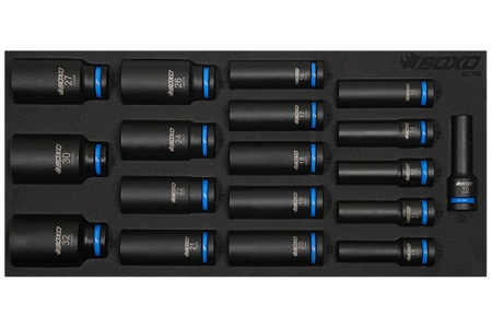 KONEHYLSYSARJA 1/2"PITKÄT 10-32MM 18-OS