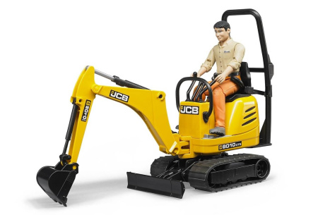 JCB kaivuri ja työmies