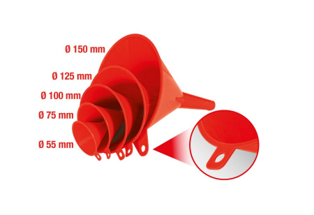 KS TOOLS SUPPILOSARJA, 5-OS, Ø 55-150 MM