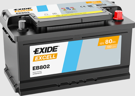 EXIDE-AKKU EXCELL EB802 80AH EB802-1102