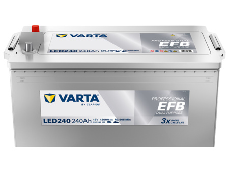 VARTA PROFESSIONAL EFB 240AH 1200A 518X276X242MM +/-
