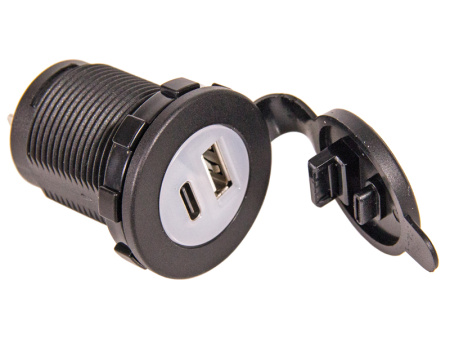 USB-RASIA 12/24V USB A QC3.0+C