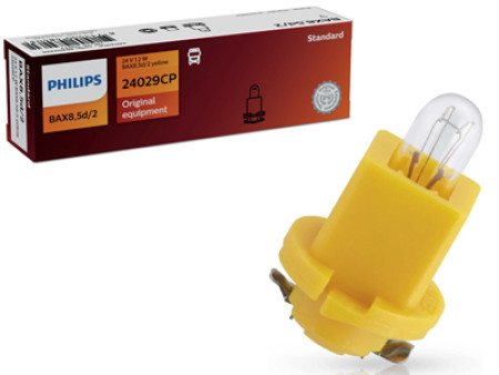 POLTTIMO PHILIPS 24V 1,2W BAX8,5D/2 YELLOW 10-24029CP