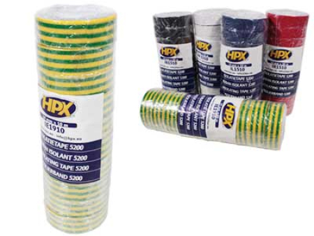 ERISTYS/SÄHKÖTEIPPI 10KPL KE/VI PVC 5200 HPX 19MMX10M 1710-IE1910
