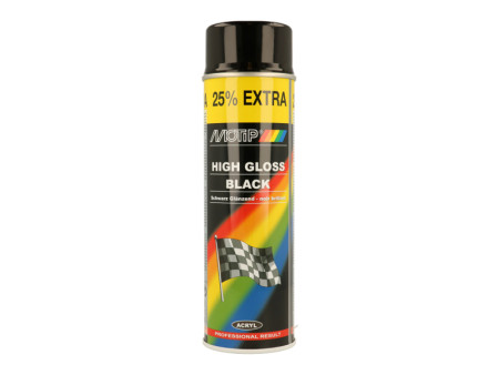 MOTIP RALLYE MUSTA KIILTÄVÄ 500ML 1784-04005