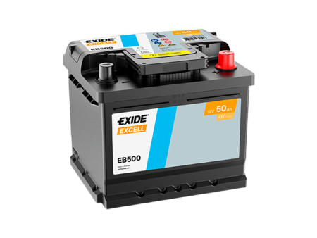 EB500 EXIDE EXCELL 50AH 207X175X190 -/+ 450A 1815-EB500