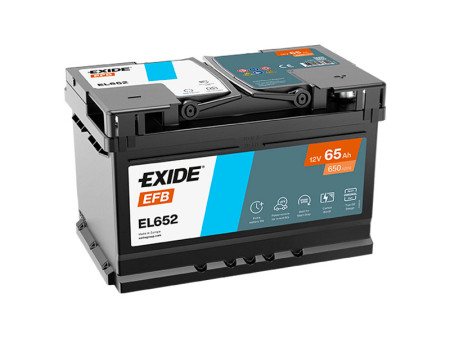 EL652 EXIDE EFB 65AH 278X175X175 -/+ 650A 1815-EL652