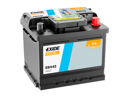 EB442 EXIDE EXCELL 44AH 207X175X175 -/+ 420A