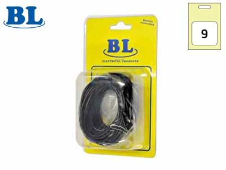 AUTOJOHTO MUSTA 9M 1X2,5MM 29-4004-9