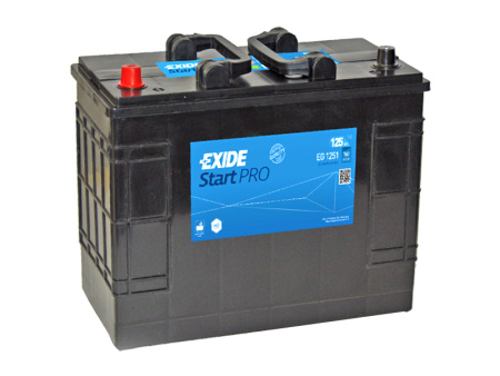 EG1251 EXIDE STARTPRO 125AH 349X175X285 +/- 760A