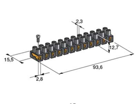 LIITINRIMA MUS 2,5MM 4430100