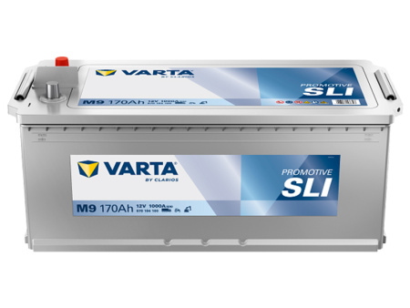 VARTA PROMOTIVE SLI 170AH 1000A 513X223X223MM +/- mm. Valtra (poikittain) alakiinnitys