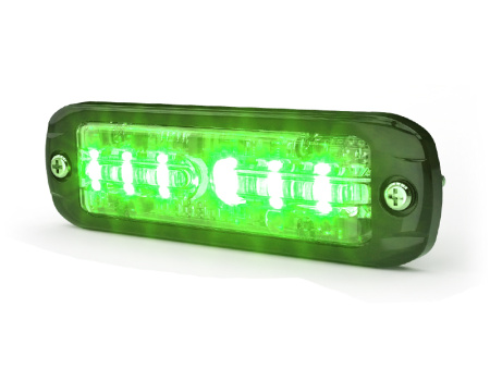 LED-VAROITUSVILKKU 12-24V 6 LED VIHREÄ
