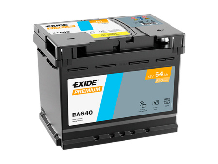 EA640 EXIDE PREMIUM 64AH 242X175X190 -/+ 640A