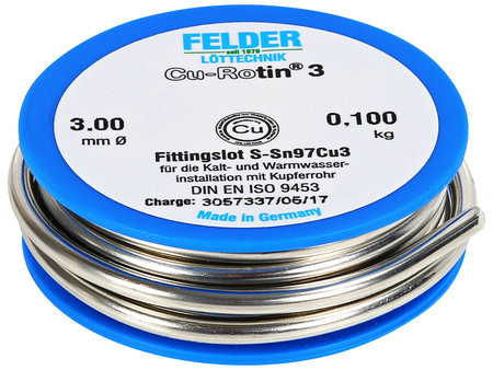 JUOTOSTINA SN97/CU3 3,0MM / 100G DIN29453