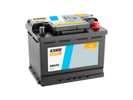 EB620 EXIDE EXCELL 62AH 242X175X190 -/+ 540A
