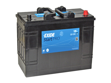 EG1250 EXIDE HD PRO 125AH 349X175X285 -/+ 760A