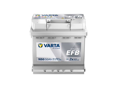 VARTA DYNAMIC EFB 50AH 550A 207X175X190MM -/+ 1820-N50