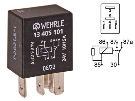 MIKRORELE WEHRLE 24V 87A VASTUKSELLA
