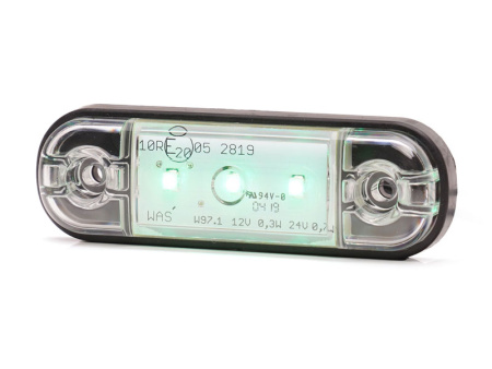 LED-ÄÄRIVALO VIHREÄ 12/24V 84X24MM