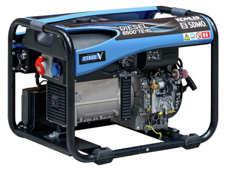 AGGREGAATTI 6,5KW 400/230V DIESEL 6500 TE XL C5, KOHLER SDMO