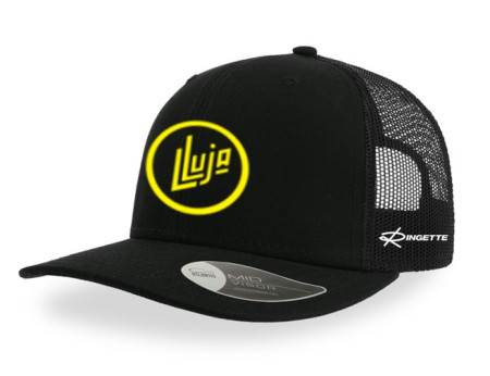 Mid visor -lippis "verkkoperä", LLuja ringette LLRSONIC-BLACK