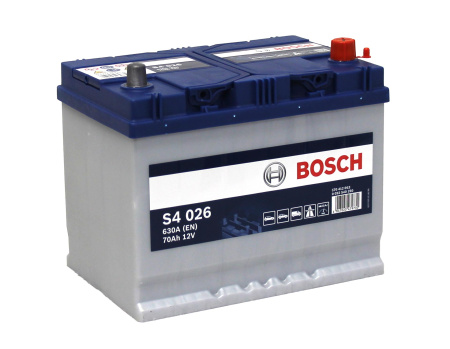 BOSCH AKKU S4 70AH/630A , 261X175X220MM  -/+
