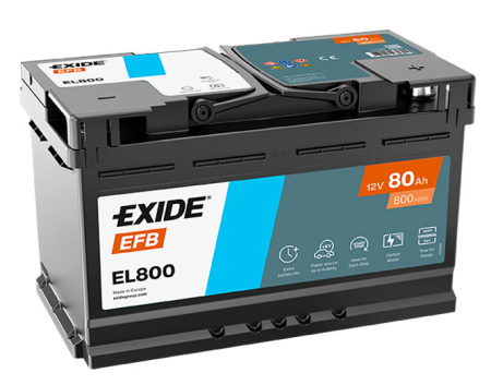 EXIDE-AKKU EFB EL800 80AH EL800-1102