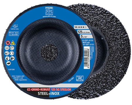 PFERD metallihiomalaikka CC-GRIND-ROBUST SG STEELOX 125mm