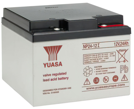 AKKU YUASA SULJETTU 12V/24AH 166X175X125