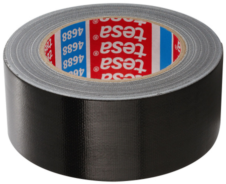 KANGASTEIPPI PE 4688 MUSTA 25M/50MM TESA