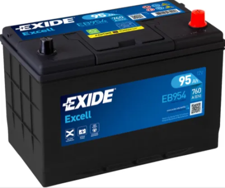 EB954 EXIDE EXCELL 95AH 306X173X222 -/+ 760A 1815-EB954