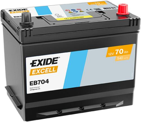 EXIDE-AKKU EXCELL EB704 70AH EB704-1102