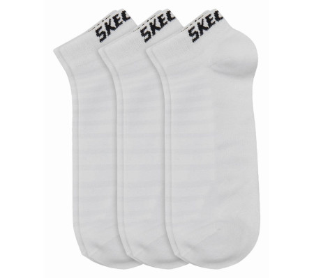 Skechers Basic Sock Sneaker 3 Pair Pack SK43022WHT