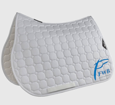 Equiline Octagon koulusatulahuopa valkoinen full FWB-Logolla