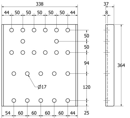 SIVULEVYPARI 50-50 B190 DH K384 X L328
