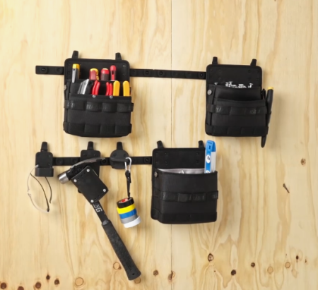 Blåkläder ToolRig™ seinäteline työkalutaskuille ja tarvikkeille