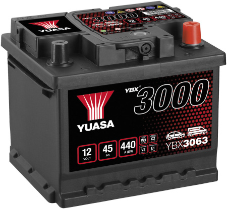AKKU YUASA 45AH -+ 207X175X175