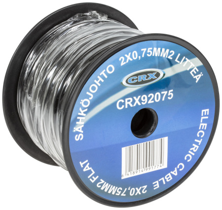 SÄHKÖJOHTO  2X0,75MM2 LITTEÄ
