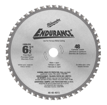 PYÖRÖSAHANTERÄT 165MMX5/8" METALLILLE, MILWAUKEE